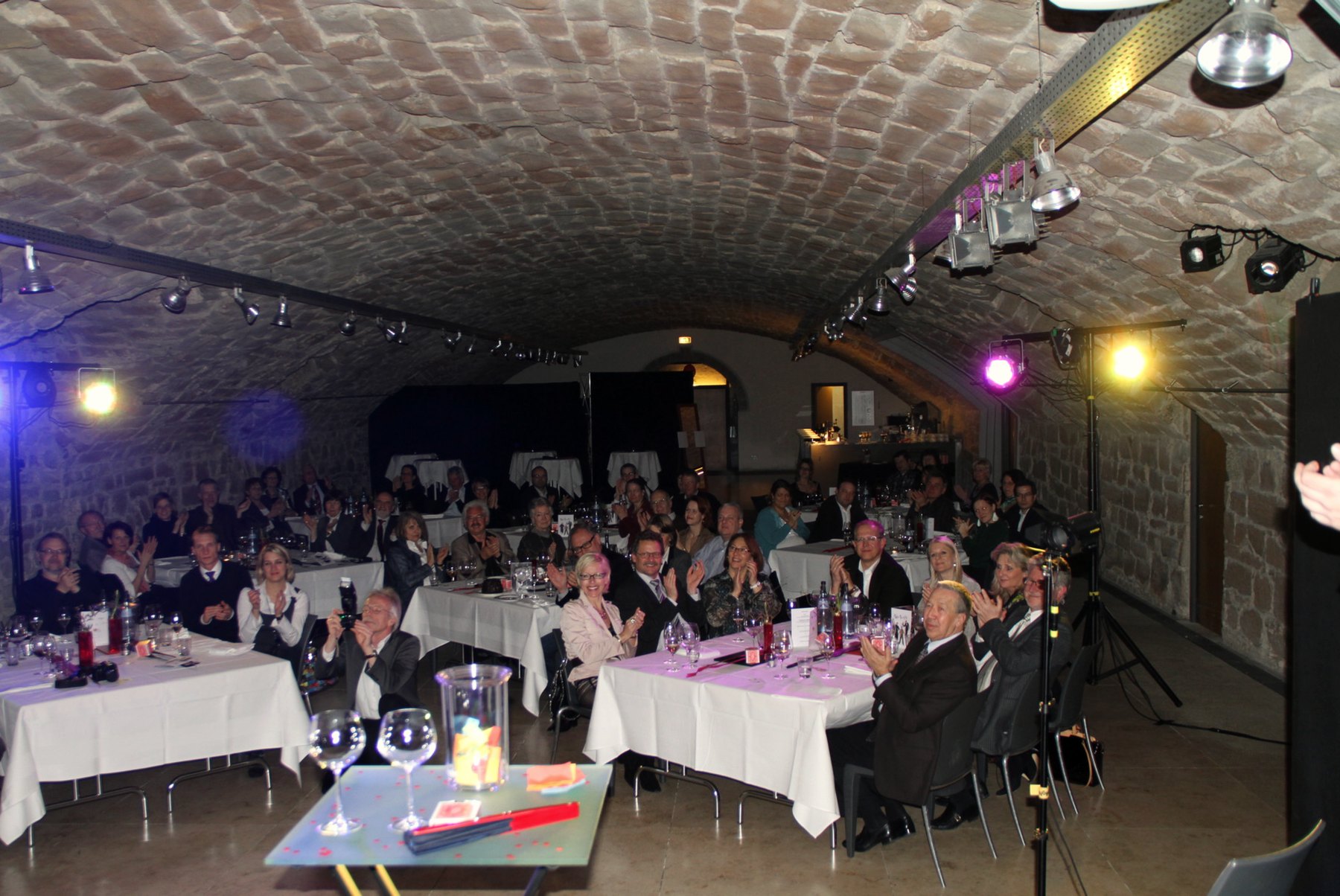 Delighted audience