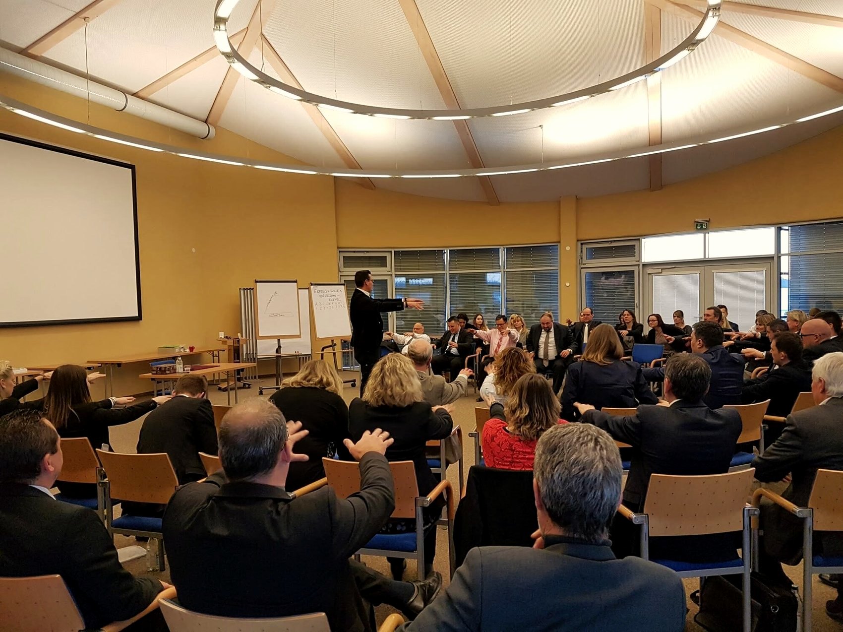 Interactive performance for a corporate audience