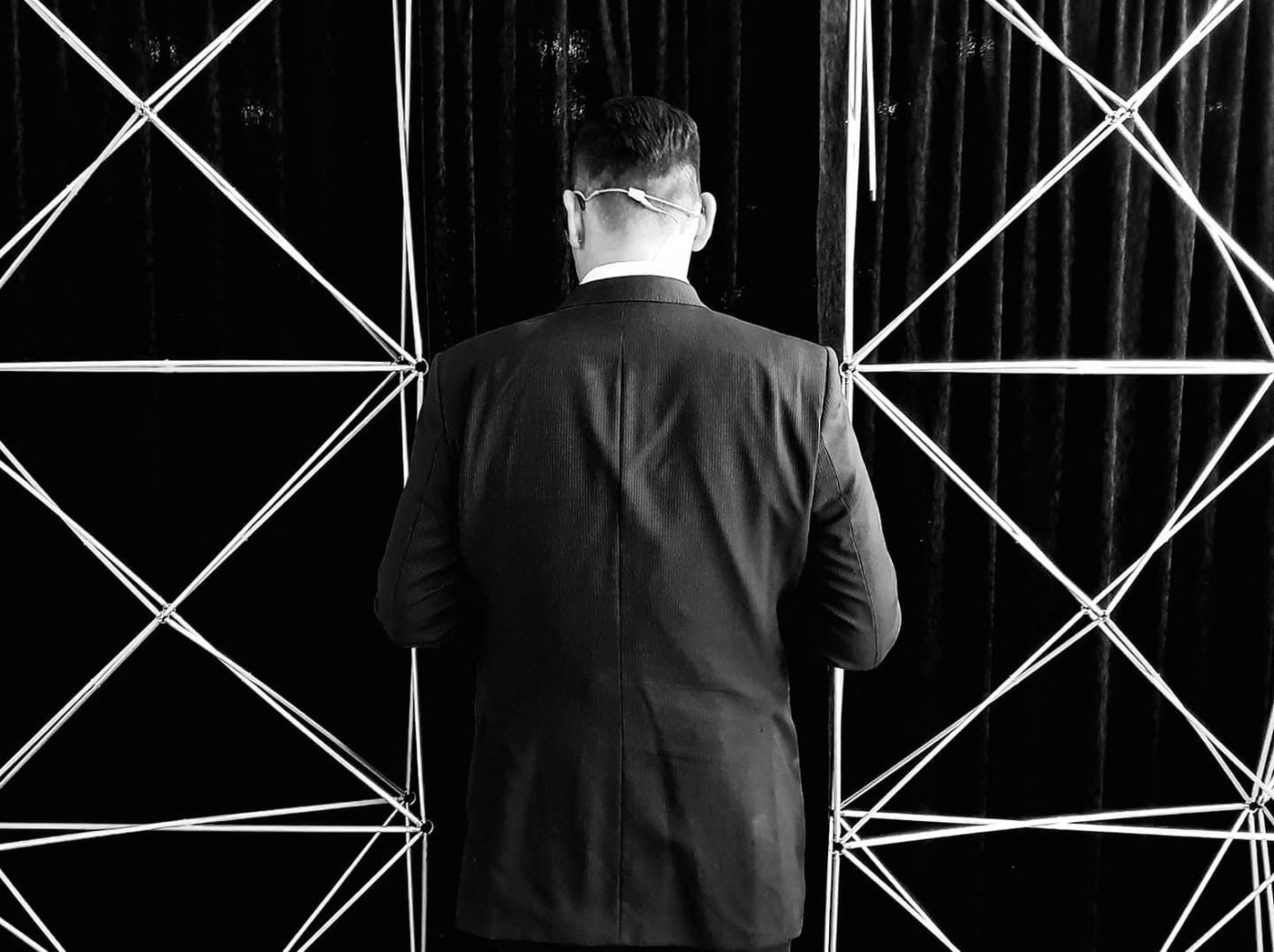 Editorial black-and-white shot